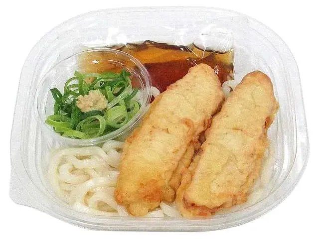 Cold Bukkake Udon with Chicken Tempura