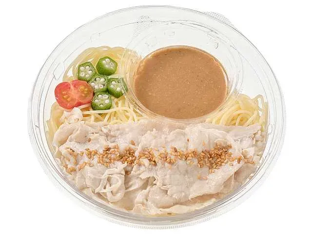 Chilled Pasta with Pork Shabu-Shabu & Sesame Ponzu
