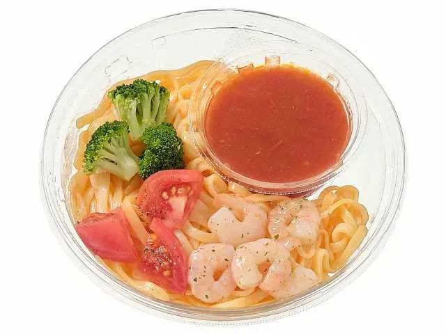 냉생파스타 새우 풍미 토마토 소스