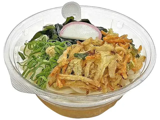 Chilled Udon with Fragrant Umami Broth, Vegetable Kakiage, and Wakame