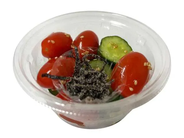 Tomato and Cucumber Tossed with Salted Kelp