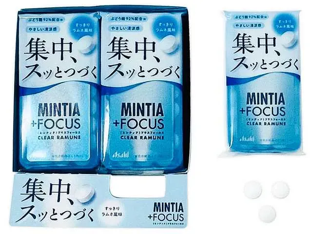 アサヒ ミンティア+フォーカス クリアラムネ