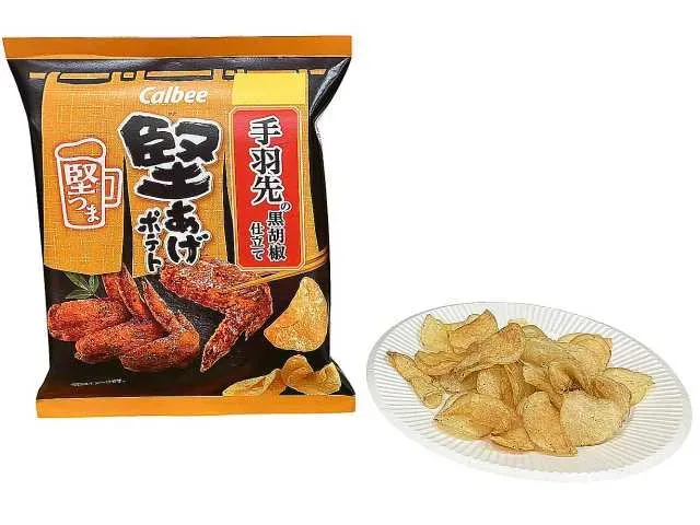 CALBEE Kata-age Potato Black Pepper Chicken Wings Style