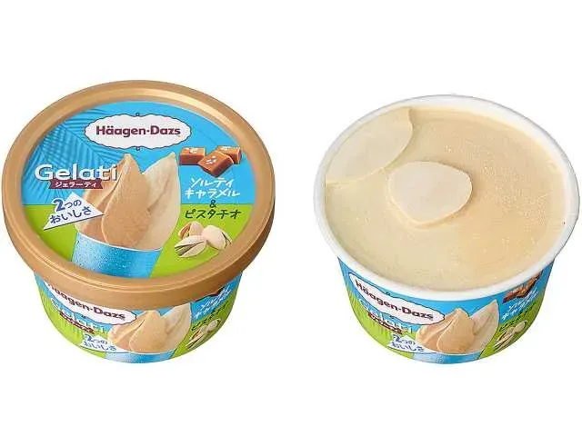 하겐다즈 Gelati 솔티 캐러멜 & 피스타치오