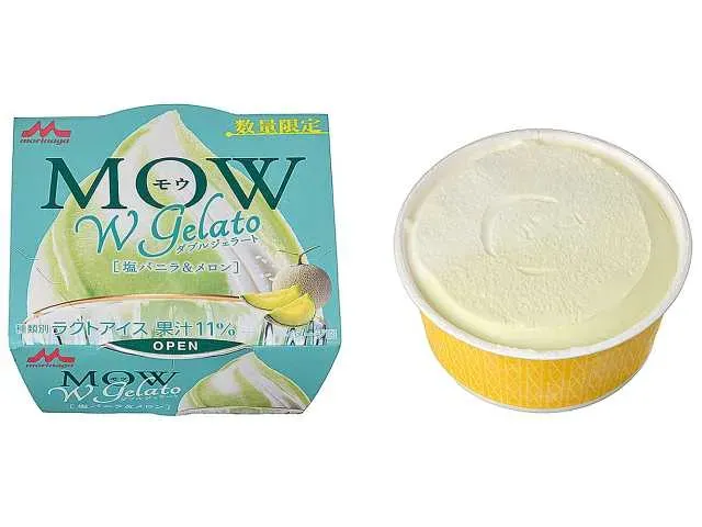 森永 モウ Wジェラート 塩バニラ&メロン