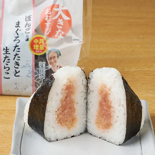 Extra Portion Large Rice Ball Minced Tuna and Raw Cod Roe