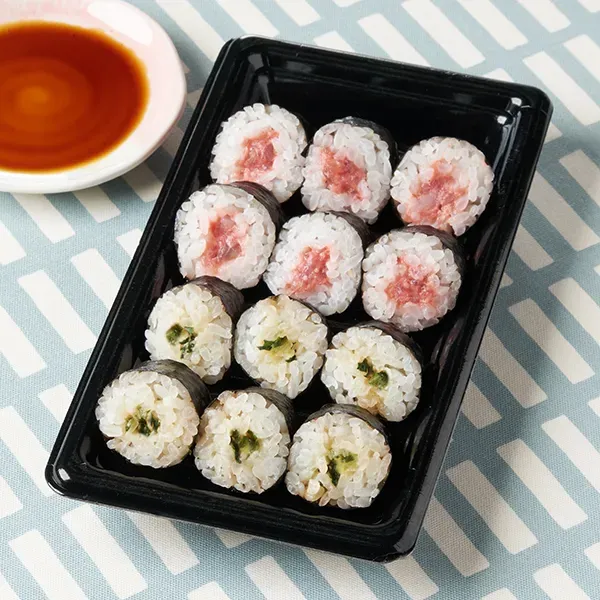 Minced Tuna & Green Onion Thin Roll and Wasabi Nozawana Thin Roll