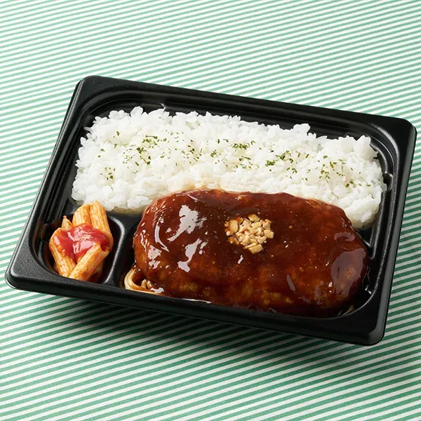 肉汁じゅわっと鉄板焼ハンバーグ弁当(香味醤油仕立て)