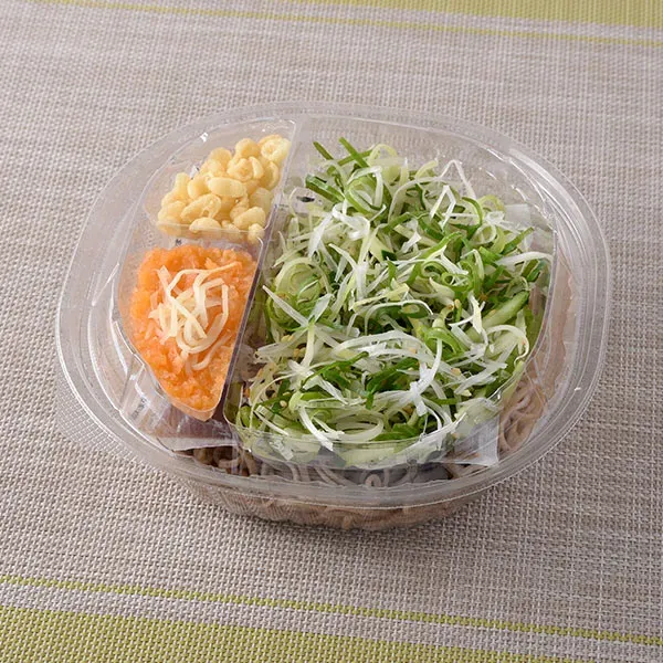 Chilled Soba Noodles with Plenty of Green Onion & Condiments