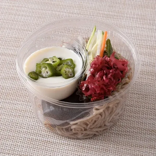 Chilled Soba Noodles with Creamy Tofu and Seaweed in Sesame Chili Oil