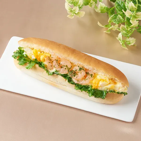 Shrimp and Egg Roll Sandwich