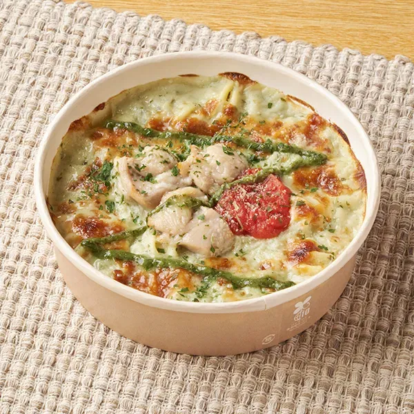 Chicken Basil Cream Gratin