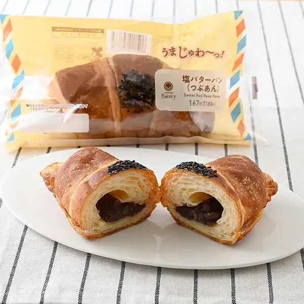 Salted Butter Bread (Sweet Red Bean Paste)