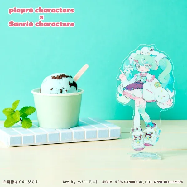 Piapro Characters x Sanrio Characters Acrylic Stand