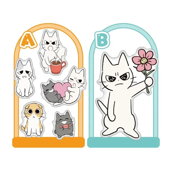 꾸짖는 고양이 입체 스티커