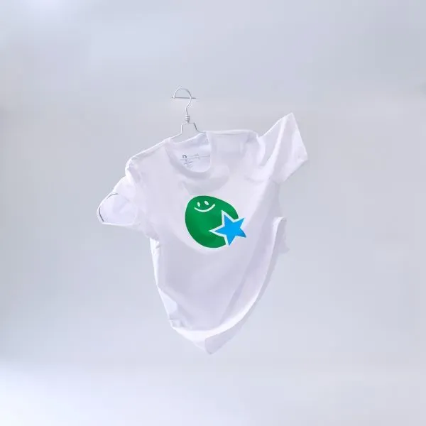 FamilyMart Online Outer T-shirt Sun & Star / White