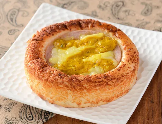 Cheese & Curry Bologna Sausage Bread