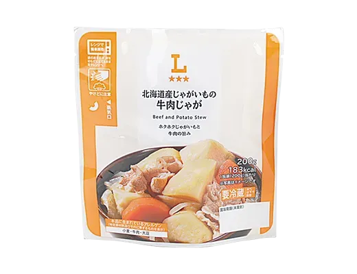北海道産じゃがいもの牛肉じゃが