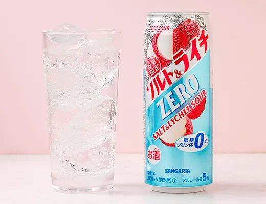 산가리아 제로 사와 솔트&라이치 500ml