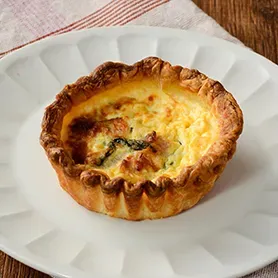 Spinach and Bacon Quiche