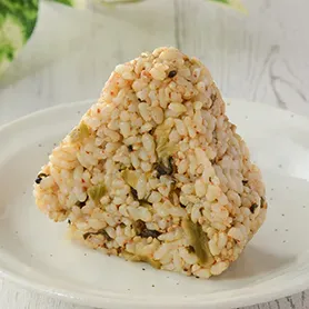 Specially Cultivated Brown Rice Rice Ball (Spicy Takana)
