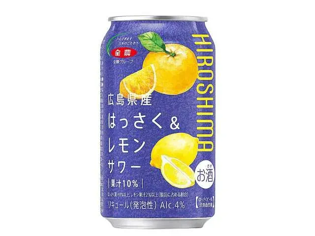 히로시마현산 하싸쿠 & 레몬 사워 350ml