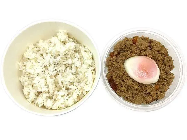 Soft Boiled Egg Minced Chicken Bowl (Barley Rice)