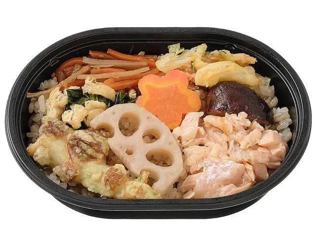 Broiled Salmon Belly and Dashi Rice (with Glutinous Barley)