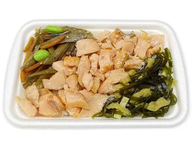 焼き鮭御飯(もち麦)