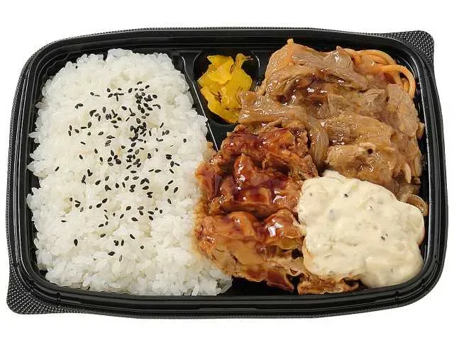 Chicken Nanban & Ginger Pork Bento