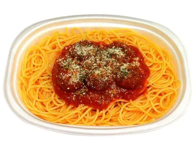 大盛 ミートボールのせトマトソースパスタ