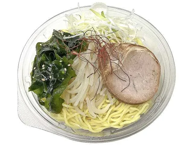 Cold Hakodate Salt Ramen in Umami Dashi Broth Soup