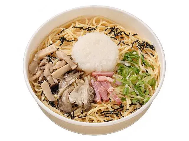 Japanese-Style Pasta with 3 Kinds of Mushrooms and Grated Daikon Radish