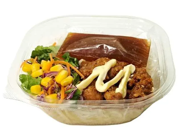 甘辛鶏唐揚げのパスタサラダ
