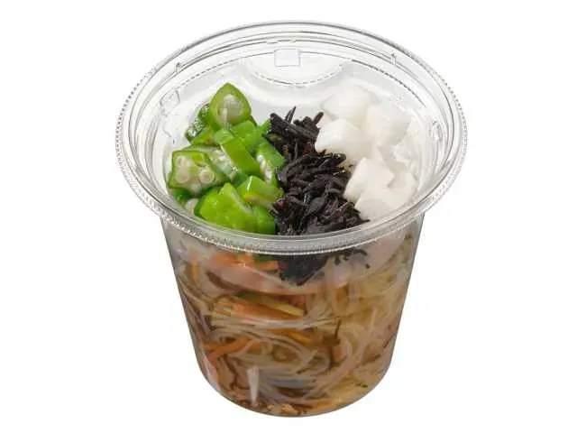 Smooth Glass Noodle Salad with Okra and Chinese Yam