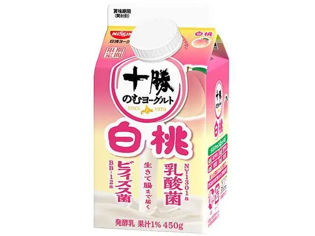 NISSIN YORK Tokachi Drinkable Yogurt White Peach 450g
