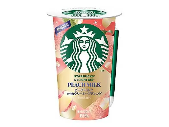 STARBUCKS 피치 밀크 위드 크리미 푸딩