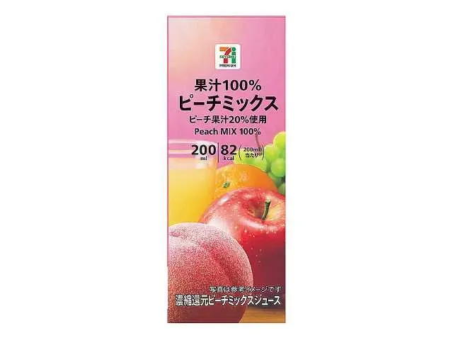 7プレミアム 果汁100% ピーチミックス 200ml