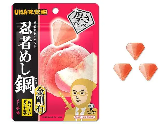 UHA Mikakuto Ninja Meshi Hagane Kongo Diamond Peach Flavor