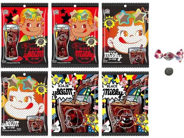 FUJIYA BLACK Milky Cola Flavor Bag