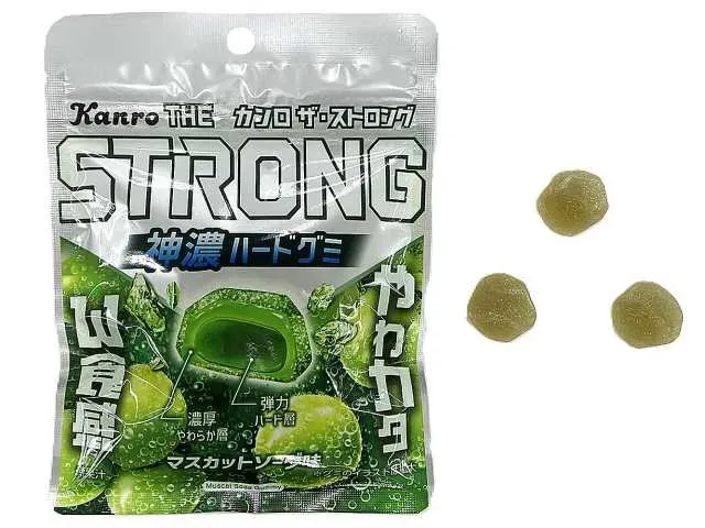 カンロ ザ・ストロンググミ 神濃マスカットソーダ味