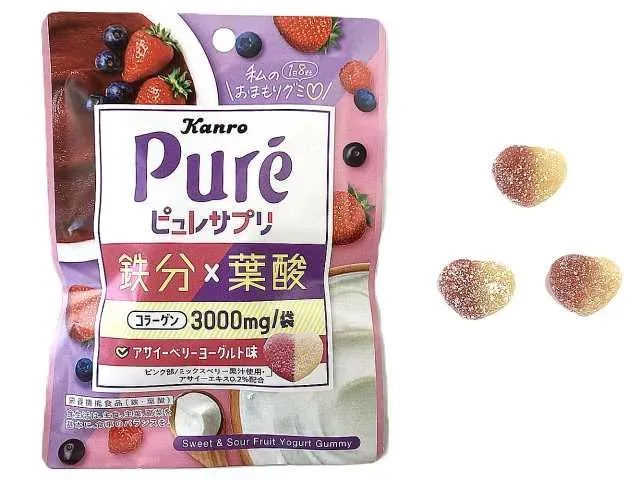カンロ ピュレサプリ アサイーベリーヨーグルト