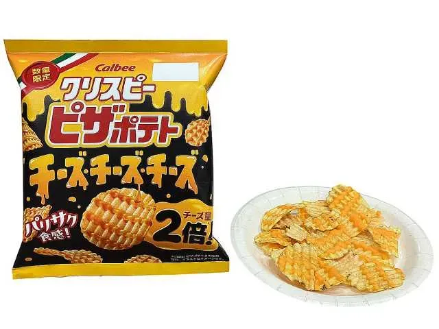 Calbee 크리스피 피자 감자칩 치즈 치즈 치즈