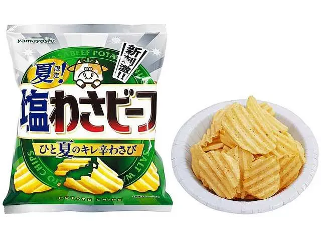 山芳 ポテトチップス 夏限定!塩わさビーフ
