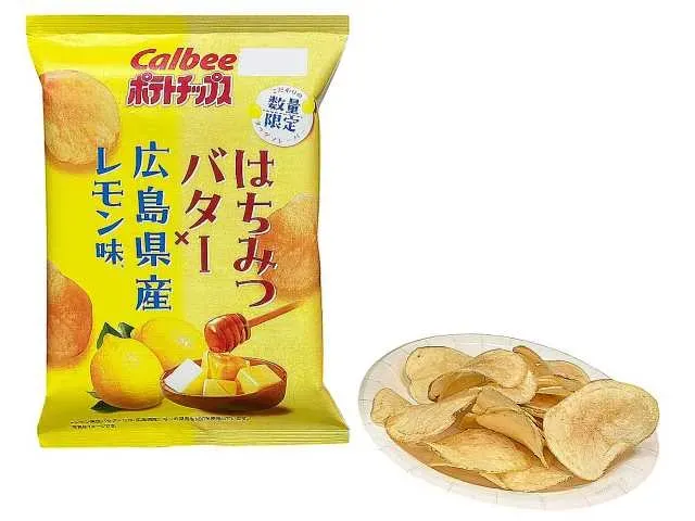 칼비 포테이토 칩 허니 버터 & 히로시마현산 레몬맛
