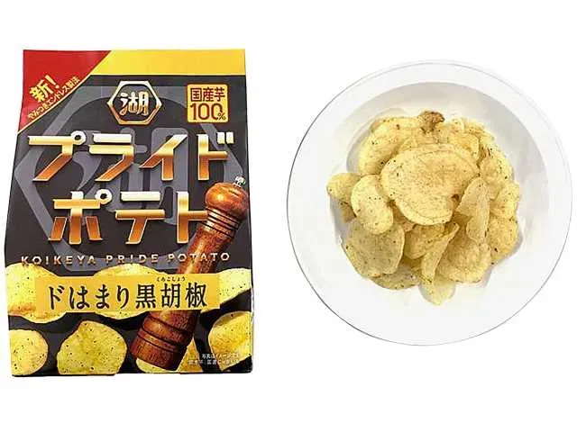 코이케야 프라이드 포테이토 중독적인 흑후추