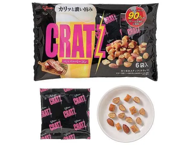 グリコ クラッツ ペッパーベーコン 6袋