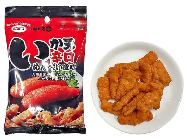 마루에스 오징어 튀김 매운맛 멘베이 풍미