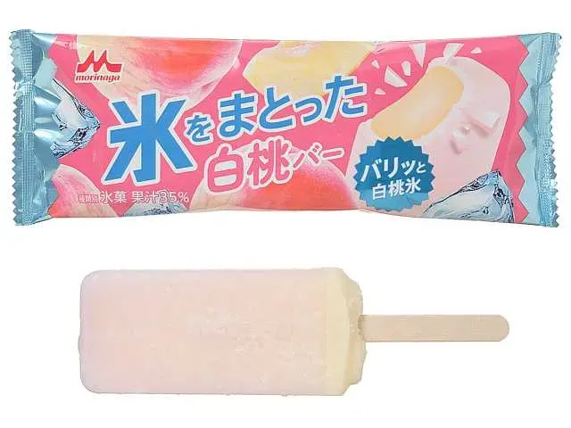 MORINAGA Ice-Coated White Peach Bar