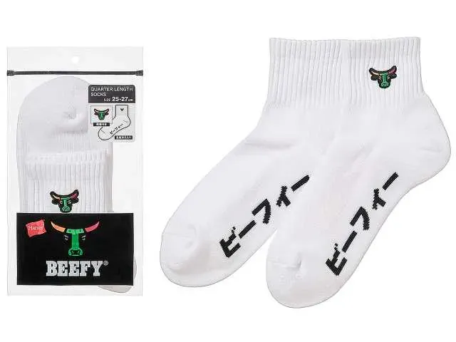 7-ELEVEN BEEFY Socks White 25-27